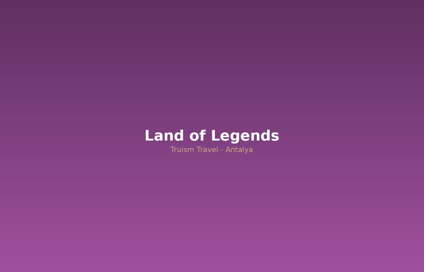 The Land of Legends Theme Park